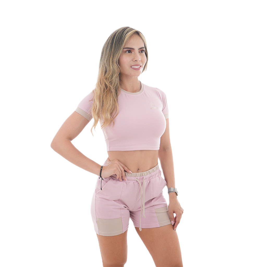 Conjunto Blusa/Short Combinado - Cattleya