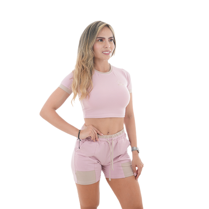 Conjunto Blusa/Short Combinado - Cattleya