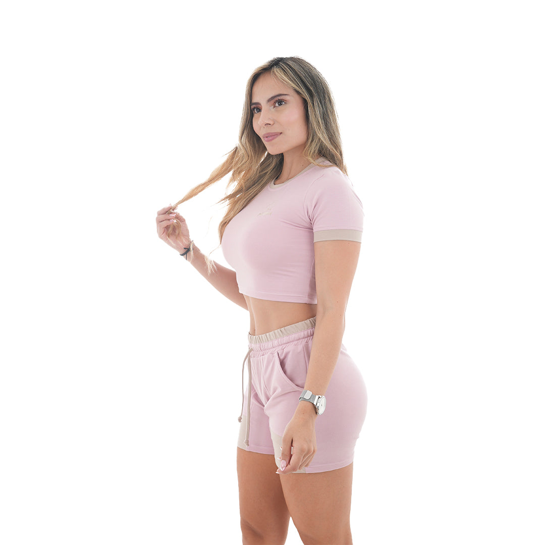 Conjunto Blusa/Short Combinado - Cattleya
