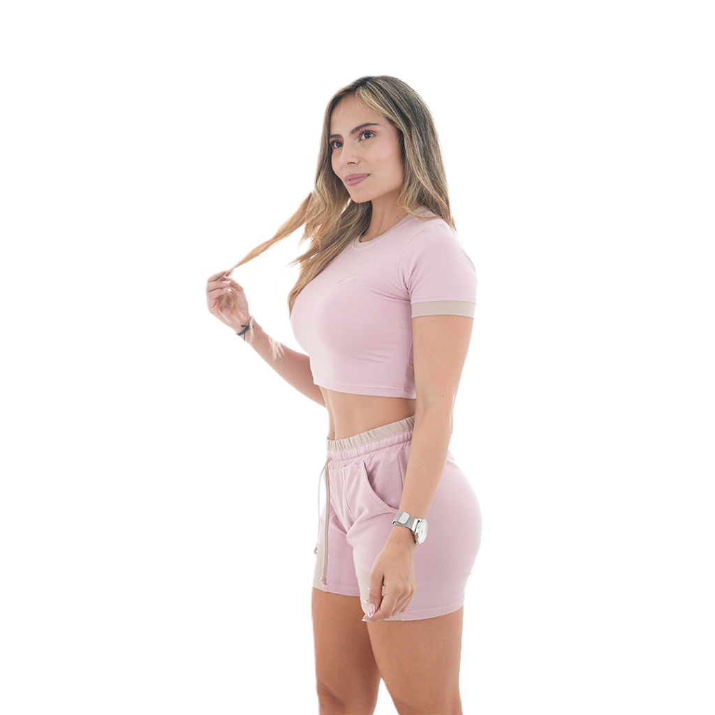 Conjunto Blusa/Short Combinado - Cattleya